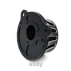High Quality Black Cut Air Cleaner Intake Filter Fit For Harley Touring Electra