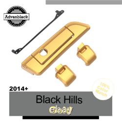 Hinges Latch BLACK HILLS GOLD For Advanblack Harley Razor Chopped King Tour Pack