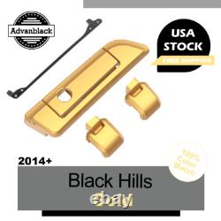Hinges Latch BLACK HILLS GOLD For Advanblack Harley Razor Chopped King Tour Pack