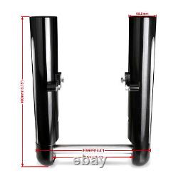 Hollow cut Fork legs For harley TOURING FLT BAGGER Electra road glide king 14-23