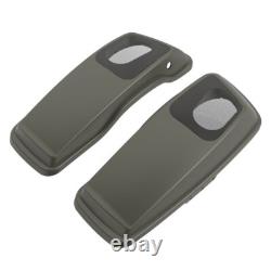 Industrial Gray Denim 6x9 Saddlebag Speaker Lids Audio Cover Fits for Harley 14+