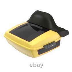 Industrial YellowithVivid Black King Tour Pack Black Hinges Latch Fits 97+ Harley