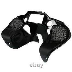 Inner Outer Fairing Speakers Covers Fit For Harley Touring Road Glide FLTR 15-Up