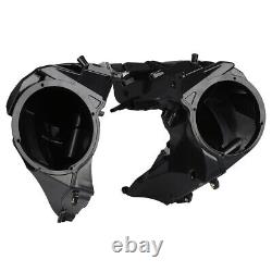 Inner Outer Fairing Speakers Covers For Harley Touring Road Glide 2015-Up Black