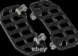 Joker Serrated Driver Floorboards Pair Black Harley Tour Glide 84-96