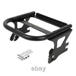 King Pack Trunk 2 Up Rack Fit For Harley Tour Pak Street Electra Glide 1997-2008