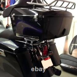 King Pack Trunk & Backrest For Harley Davidson Touring Street Road Glide 97-13
