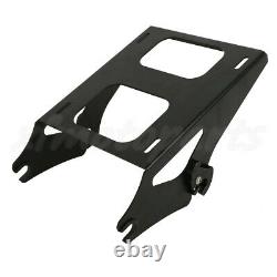 King Pack Trunk Backrest Mount Top Rack Fit For Harley Tour Pak Touring 14-21 US