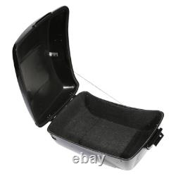 King Pack Trunk Backrest Rack & Plate Fit For Harley Tour Pak Road King 14-25 24