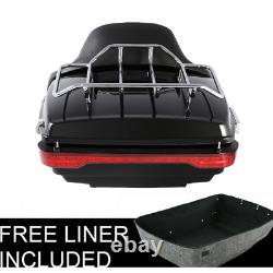 King Pack Trunk LED Brake Tail Light Pad Fit For Harley Tour Pak Touring 2014-Up