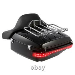 King Pack Trunk LED Brake Tail Light Pad Fit For Harley Tour Pak Touring 2014-Up
