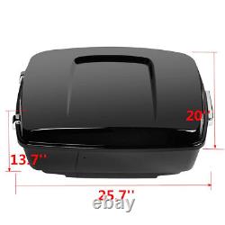 King Pack Trunk LED Brake Tail Light Pad Fit For Harley Tour Pak Touring 2014-Up