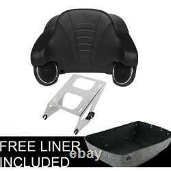 King Pack Trunk Pad 6.5 Speaker Rack Fit For Harley Tour Pak Touring 2014-2023