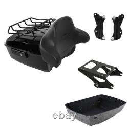 King Pack Trunk Pad Mount Rack Docking Hardware Kit Fit For Harley Touring 14-24