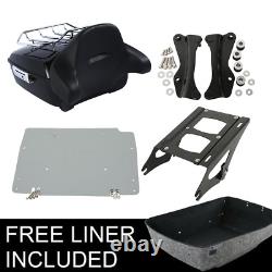 King Pack Trunk Pad Mount Rack Docking Kit For Harley Tour Pak Touring 14-24 US