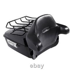 King Pack Trunk Pad Mount Rack Fit For Harley Tour Pak Sport Glide 2018-Up Black