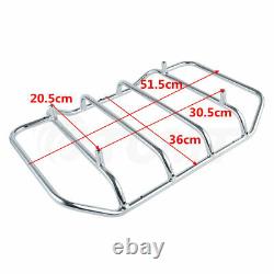 King Pack Trunk Pad Rack Plate Fit For Harley Tour Pak Touring Road King 09-13