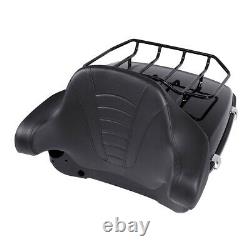 King Pack Trunk Rack Backrest WithSpeaker Fit For Harley Tour Pak Touring 14-21 19