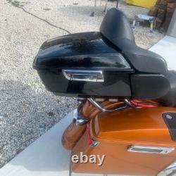 King Pack Trunk with Backrest Pad Fit For Harley Tour Pak Touring Models 2014-25