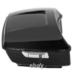 King Pack Trunk with Backrest Pad Fit For Harley Tour Pak Touring Models 2014-25