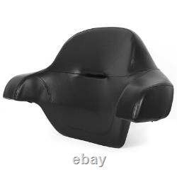 King Pack Trunk with Backrest Pad Fit For Harley Tour Pak Touring Models 2014-25
