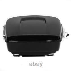 King Pack Trunk with Backrest Pad Fit For Harley Tour Pak Touring Models 2014-25