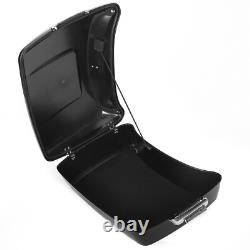 King Pack Trunk with Backrest Pad Fit For Harley Tour Pak Touring Models 2014-25