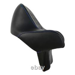 King Passenger Backrest Pad Fit For Harley Tour Pak Pack Tri Electra Glide 14-24