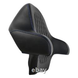 King Passenger Backrest Pad Fit For Harley Tour Pak Pack Tri Electra Glide 14-24