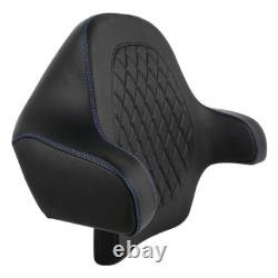 King Passenger Backrest Pad Fit For Harley Tour Pak Pack Tri Electra Glide 14-24