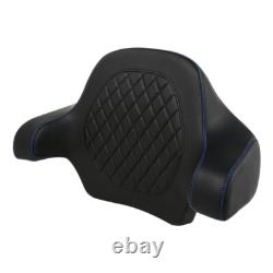 King Passenger Backrest Pad Fit For Harley Tour Pak Pack Tri Electra Glide 14-24