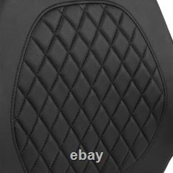 King Passenger Backrest Pad Fit For Harley Tour Pak Pack Tri Electra Glide 14-24