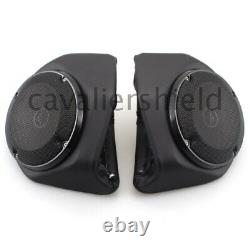 King Rear Trunk 6.5 Speaker Pods For Harley Tour Pak Touring Street Road Glide