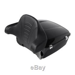 King Tour PAK Pack Trunk Backrest Pad With Speakers For Harley Touring 2014-2019