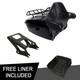 King Trunk Backrest Black Rack Fit For Harley Touring Street Glide 14-25