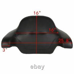 King Trunk Backrest Pad Mount Plate Fit For Harley Tour Pak Touring 2014-2022 21