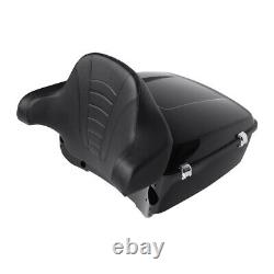 King Trunk Backrest Pad with Speakers Fit For Harley Tour Pak CVO Glide 2014-2022