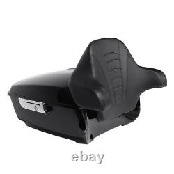 King Trunk Backrest Pad with Speakers Fit For Harley Tour Pak CVO Glide 2014-2022