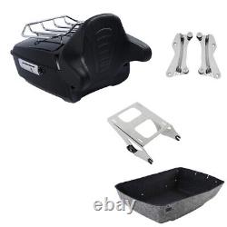 King Trunk Backrest Rack Mount Docking Hardware Fit For Harley Touring 2014-2025