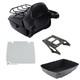 King Trunk Black Base Plate Mount Rack Fit For Harley Touring Touring 2014-2025