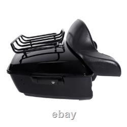 King Trunk Black Base Plate Mount Rack Fit For Harley Touring Touring 2014-2025