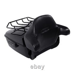 King Trunk Black Base Plate Mount Rack Fit For Harley Touring Touring 2014-2025