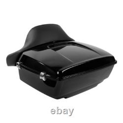 King Trunk Latch with Backrest Fit For Harley Touring Road Glide 2014-2025