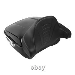 King Trunk Latch with Backrest Fit For Harley Touring Road Glide 2014-2025