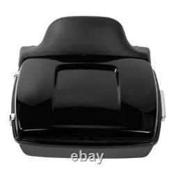 King Trunk Latch with Backrest Fit For Harley Touring Road Glide 2014-2025