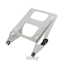 King Trunk Luggage Rack Pad Mount Plate Docking Kit Fit For Harley Touring 14-23