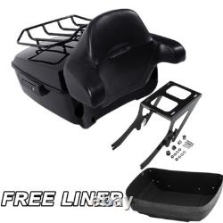 King Trunk Mount Rack Pad Fit For Harley Heritage Classic 18+ Black