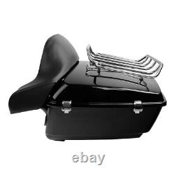 King Trunk Pad Luggage Rack Speakers Fit For Harley Tour Pak Electra Glide 14-22