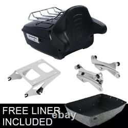King Trunk Pad Mount Docking Hardware Fit For Harley Tour Pak Touring 2014-2025