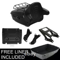King Trunk Pad Mount Plate Docking Kit Fit For Harley Touring 2014-2025 24